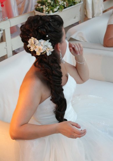 Свадебная прическа Элегия (П18129) - Стилист-визажист Елена Плетнер