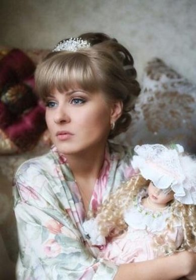 Прическа на свадьбу Свадебная прическжа и макия (В18176) - Выездной салон Home Glamour