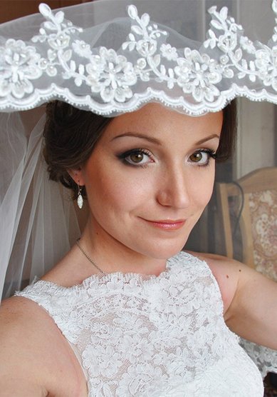 Свадебный образ Макияж для карих глаз (П18187) - Стилист-визажист Елена Плетнер