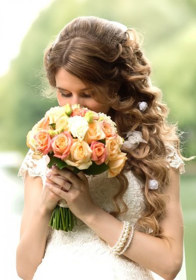 Прическа на свадьбу С18308 - стилист-визажист Мила Кузьмина