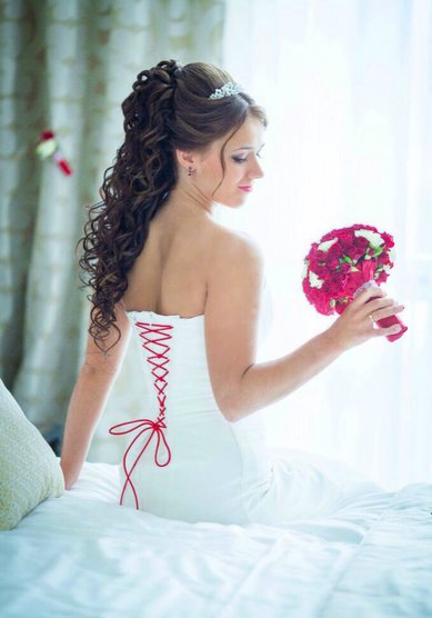 Прическа на свадьбу С18690 - Стилист-визажист Евгения Григорьева