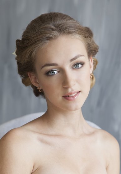 Свадебный образ Свадебный макияж для голубых глаз (М18867) - Стилист-визажист Москвичка...