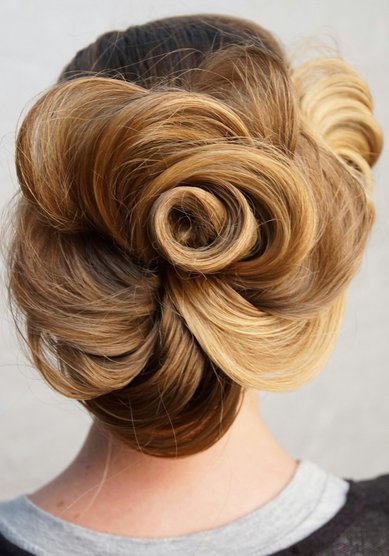 Свадебная прическа Роза (B19399) - Стилист-визажист BridesDay