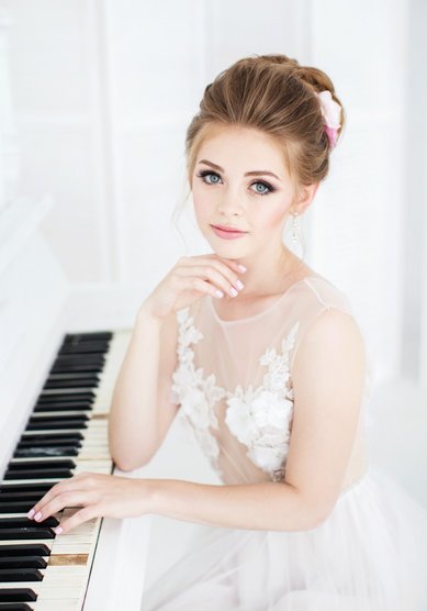 Свадебный образ свадебный макияж для синих глаз (М19567) - Стилист-визажист Москвичка...