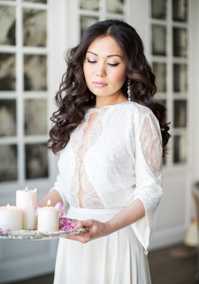 Образ невесты нежный свадебный макияж (М19576) - Стилист-визажист Москвичка