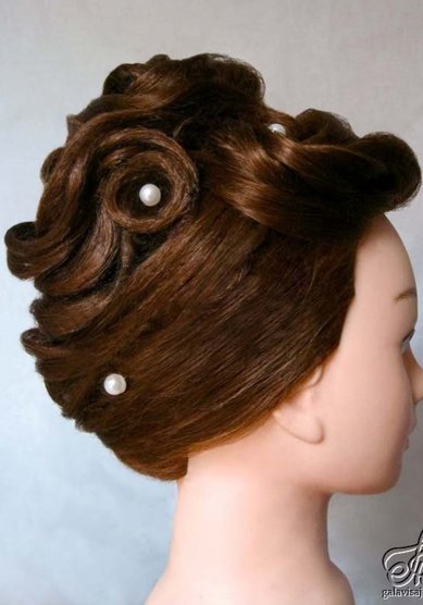 Прическа на свадьбу Г19734 - Свадебный стилист Галина Винтер