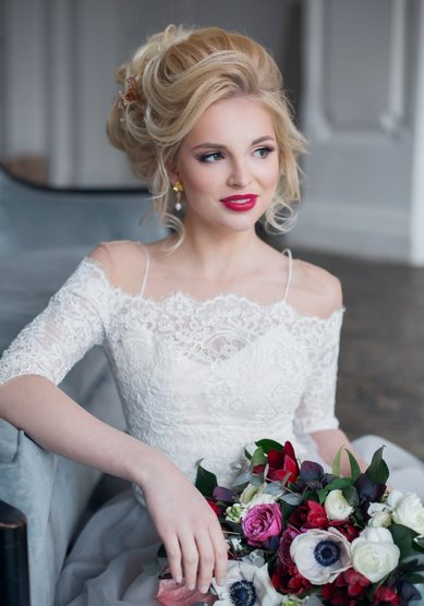 Образ невесты Яркий свадебный макияж (М19902) - Стилист-визажист Москвичка