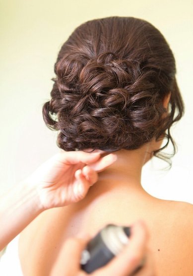 Свадебная прическа классический пучок (Е19915) - Стилист-визажист Екатерина Косолапова...