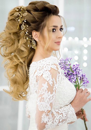 Прическа на свадьбу В20004 - Студия Светланы Крауз