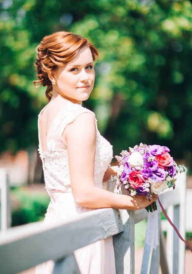 Свадебная прическа С20033 - Стилист-визажист Евгения Григорьева