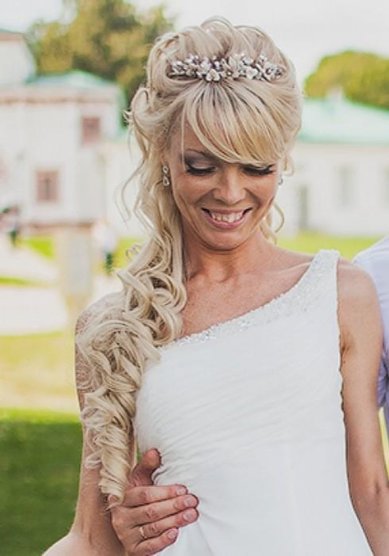 Прическа на свадьбу Л20068 - Стилист-визажист Лиза Золотая