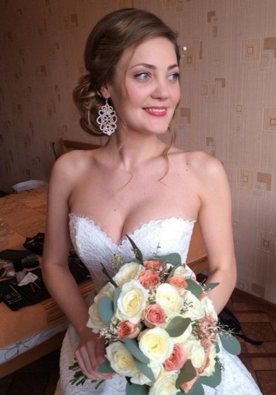 Свадебная прическа Л20071 - Стилист-визажист Лиза Золотая