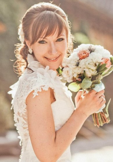 Прическа на свадьбу Л20088 - Стилист-визажист Лиза Золотая