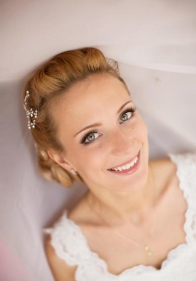 Свадебная прическа Лиза (Л20093) - Стилист-визажист Лиза Золотая