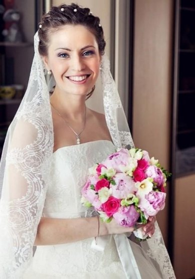 Прическа на свадьбу Л20110 - Стилист-визажист Лиза Золотая