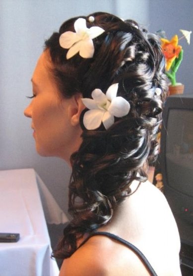 Свадебная прическа Кокетка (Л20115) - Стилист-визажист Лиза Золотая