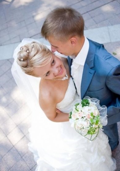 Прическа на свадьбу Спой мне, милый (Л20134) - Стилист-визажист Лиза Золотая