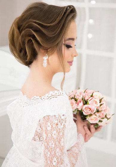 Свадебная прическа В20427 - Студия Светланы Крауз