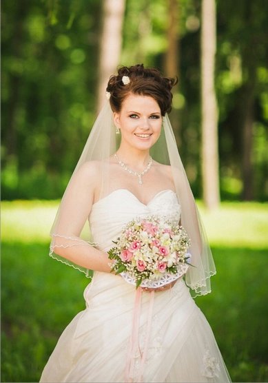 Прическа на свадьбу О20498 - Стилист, художник-визажист Ольга и Виктория