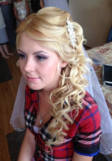 Прическа на свадьбу С20786 - Стилист-визажист Евгения Григорьева