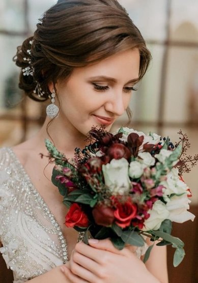 Прическа на свадьбу С21340 - Стилист-визажист Евгения Григорьева