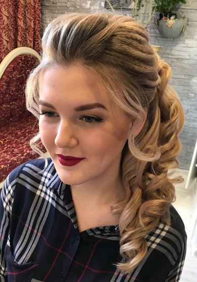 Свадебная прическа С21353 - Стилист-визажист Евгения Григорьева