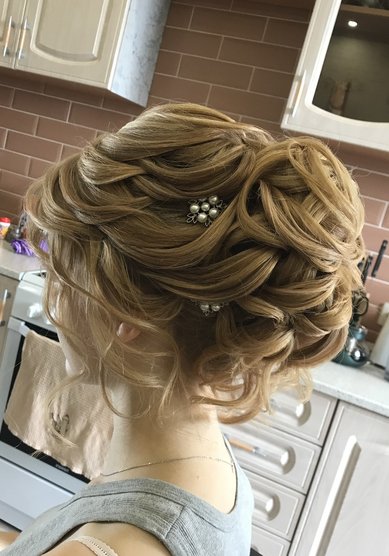 Прическа на свадьбу С21358 - Стилист-визажист Евгения Григорьева