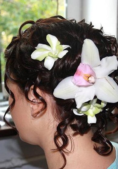 Свадебная прическа Орхидея (С3377) - Стилист-визажист Евгения Григорьева