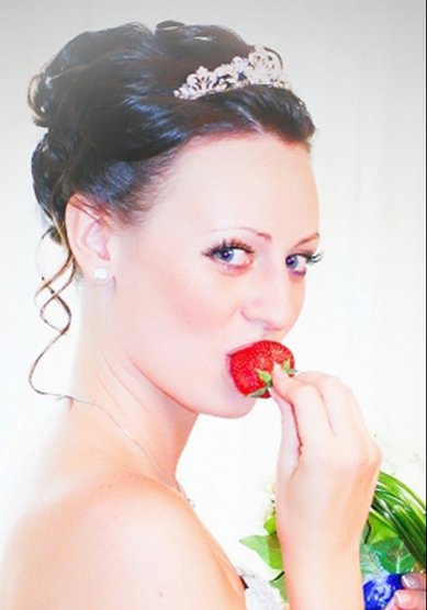 Прическа на свадьбу V4594 - Стилист Елена Левицкая