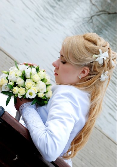 Свадебная прическа Нежность (С6537) - Стилист Ольга Родина