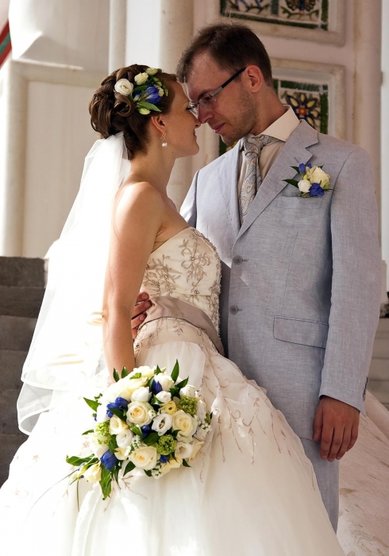 Прическа на свадьбу Франциска (V6750) - Стилист Елена Левицкая