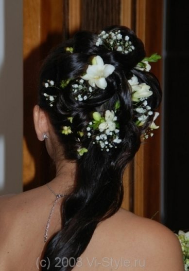 Свадебная прическа Созданье (С6965) - Стилист-визажист Виктория Корсакова