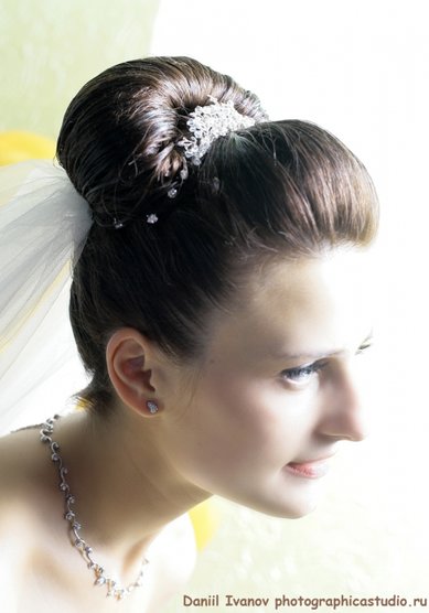 Свадебная прическа Классика всегда в моде. (С8361) - Свадебный стилист-визажист Людмила Кубышкина...