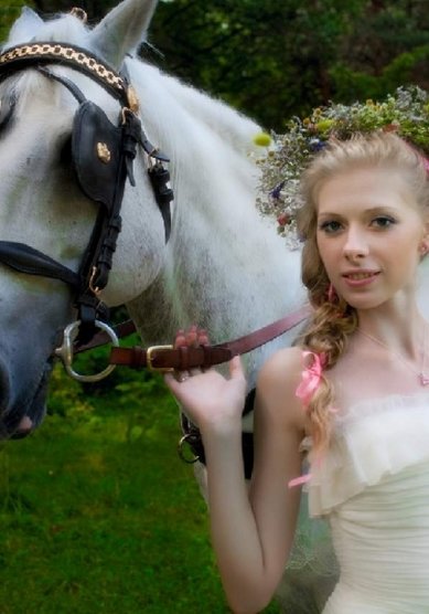 Прическа на свадьбу Лесная нимфа. (С8402) - Свадебный стилист-визажист Людмила Кубышкина...