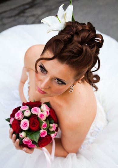 Свадебная прическа О8505 - студия красоты Лето