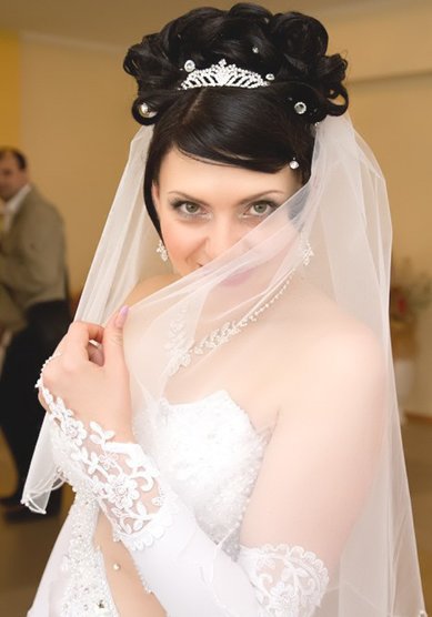 Прическа на свадьбу С10448 - стилист-визажист Мила Кузьмина