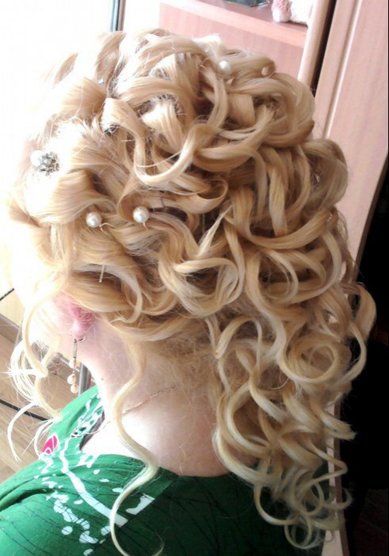 Прическа на свадьбу плетение (С11810) - стилист-визажист Мила Кузьмина