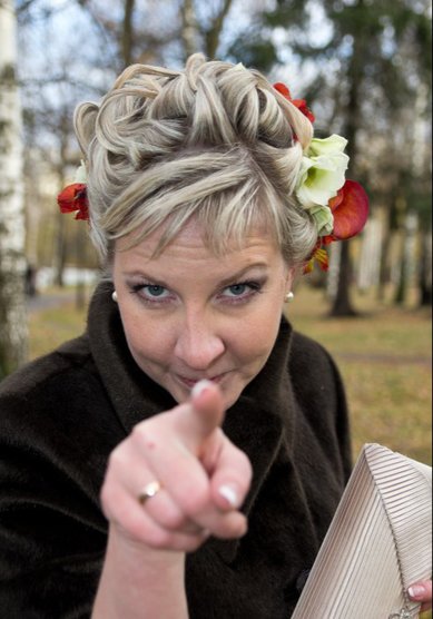 Свадебная прическа Золотая Осень (V14831) - Стилист Елена Левицкая