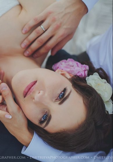 Прическа на свадьбу Наитие (V15490) - Стилист Елена Левицкая