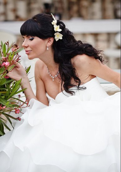 Свадебная прическа Виктория (V15495) - Стилист Елена Левицкая