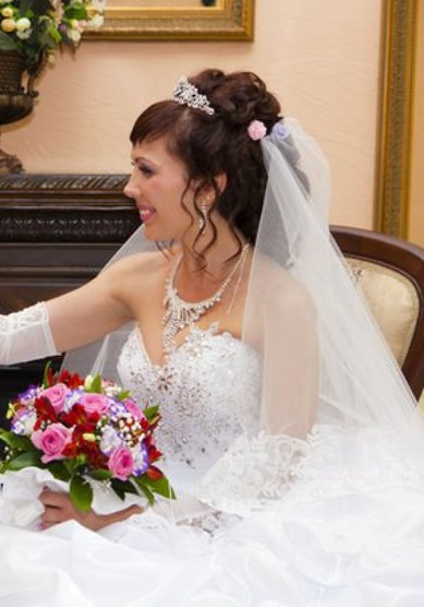 Свадебная прическа С16609 - стилист-визажист Мила Кузьмина