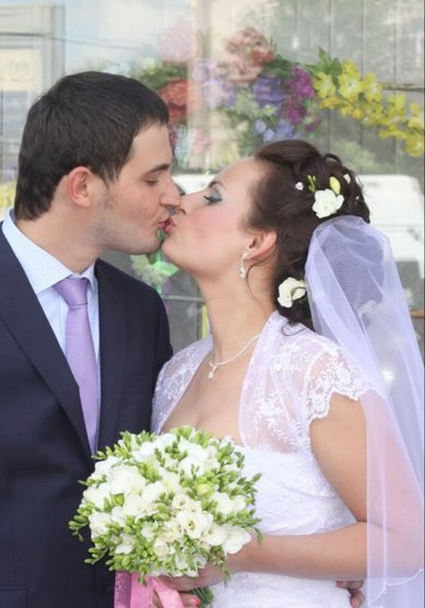 Прическа на свадьбу С16614 - стилист-визажист Мила Кузьмина