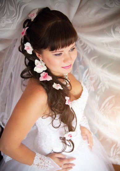 Свадебная прическа А17037 - Свадебный стилист Анна Крылова