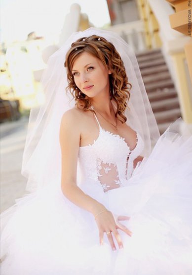 Свадебная прическа А17047 - Свадебный стилист Анна Крылова