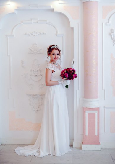 Свадебная прическа Образ Наташи Ростовой (С17699) - стилист-визажист Мила Кузьмина