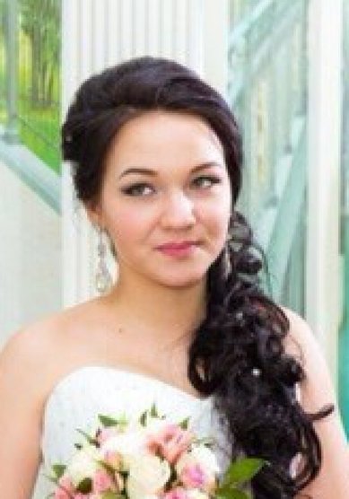 Свадебная прическа с накладными прядями (В18177) - Выездной салон Home Glamour