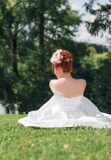 Прическа на свадьбу С18306 - стилист-визажист Мила Кузьмина