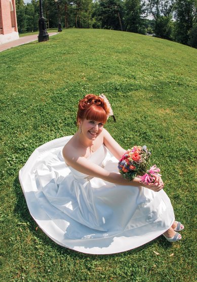 Прическа на свадьбу С18306 - стилист-визажист Мила Кузьмина