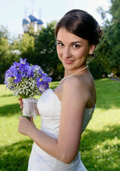 Прическа на свадьбу Эвелина (С18572) - стилист-визажист Мила Кузьмина