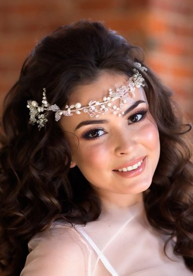 Свадебная прическа Локоны (М19067) - Стилист-визажист Москвичка